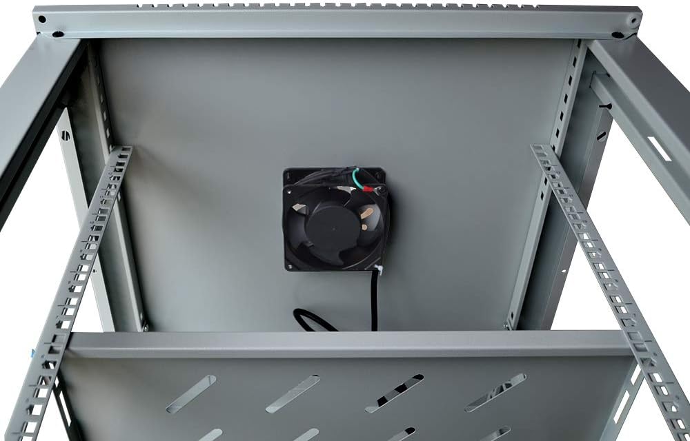 15U Wall Mount Gray IT Network Server Rack Cabinet Enclosure 24 Inch Depth U39152