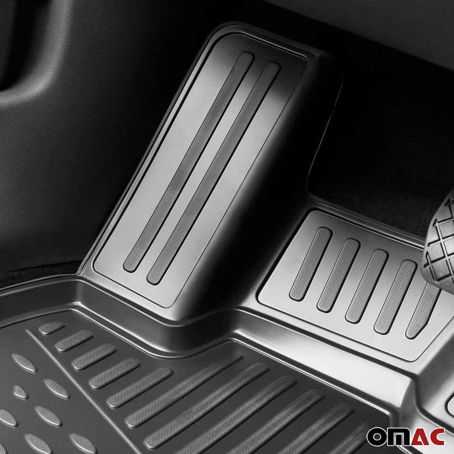 Black 3D All Weather Floor Mats Custom Liner for Hyundai Tucson K339