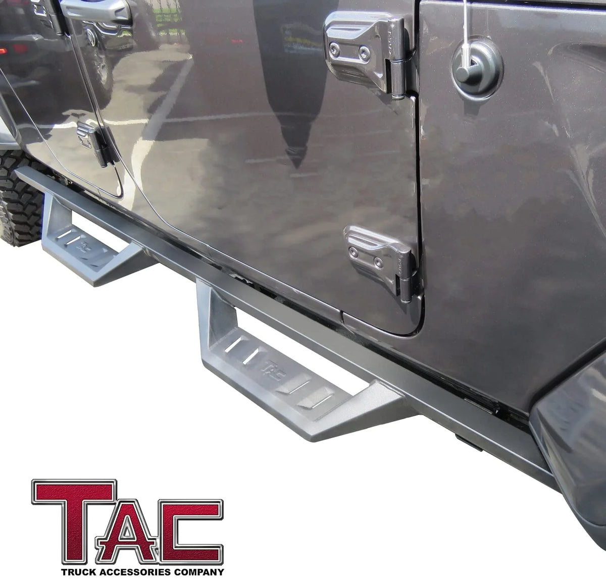 Black Off-Road Running Boards Side Steps Nerf Bars Rock Slider (2pcs) E407878