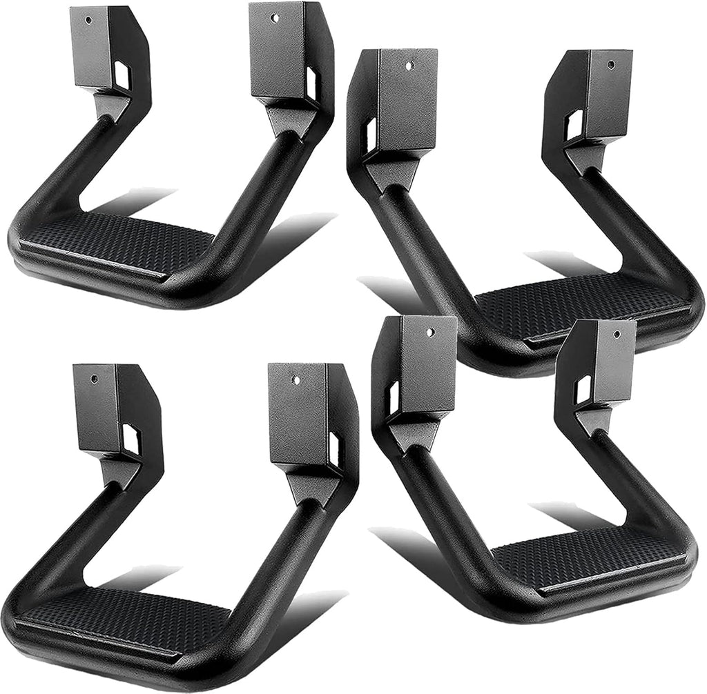 Black Powder Coated Aluminum Truck Side Step 4pcs Set D5167