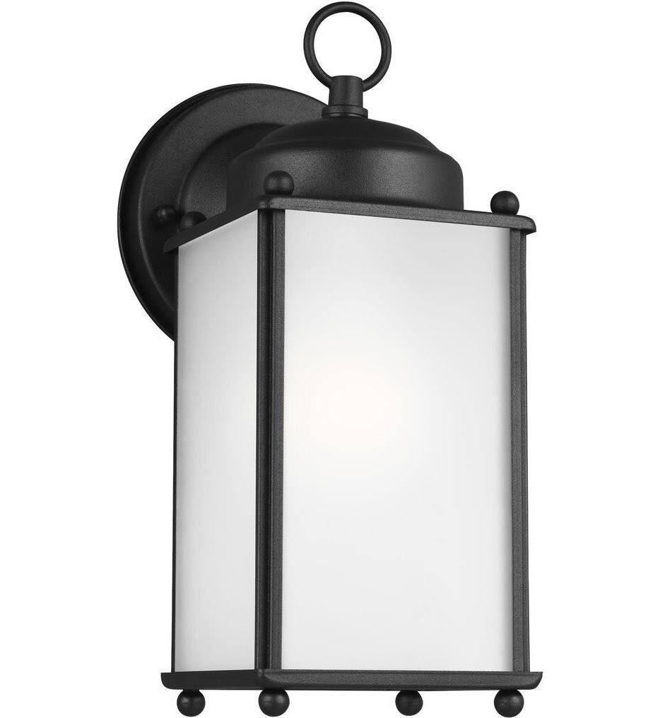Black One Light Outdoor Wall Lantern Q7331